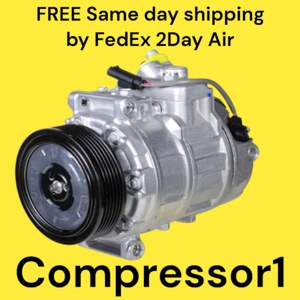 AC Compressor For BMW 328i 128i 3.0L 6 Cylinder 2007 2008 2009 2010 2011 2012 OE - Picture 1 of 2