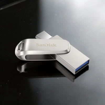 SanDisk 128GB USB 3.2 G 1 OTG Flash Drive – Type-C & A, Metal, Android iPhone PC - Image 1 of 4