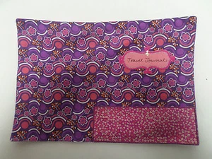 A5 Travel Journal Book Album Cover Travelling Gift Gap Year Floral Purple #21A23 - Picture 1 of 4