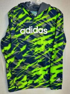 Adidas Hoodie. Boys XL 18/20. Lime Green/Black. L.S. Cold Weather. 