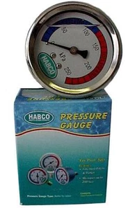 Stainless Steel centre back mount 50mm Pressure Gauge swimming Pool Filter H468 - Picture 1 of 1