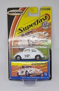 Matchbox 1962 Volkswagen Beetle Superfast Weiß Käfer Bug MBX VW MB363 SF15 2004 - Bild 1 von 1