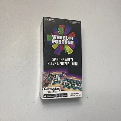 Imagination Gaming Wheel of Fortune App Play Card Game 3-4 Players Ages 8+ NEW - Image 1 of 2
