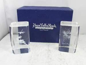 Green Valley Ranch Casino Las Vegas - Set of (2) 3" Tall Paperweights with Box - Picture 1 of 5