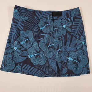 RipSkirt Women’s X-Small Blue Floral Wrap Skirt Travel Quick Dry Excellent - Picture 1 of 7