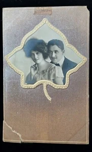 RPPC Portrait Postcastcard ~ schöne Frau ~ Paar Anfang 1900 - Bild 1 von 2