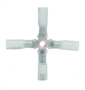 MVP 4 Pck 4 Vías X Cable Terminal Empalme Conectores Azul 14-16 AWG 3M Térmico Retráctil - Imagen 1 de 1