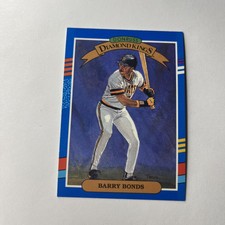 1991 Donruss Diamond Kings Barry Bonds #4 Pittsburgh Pirates