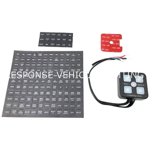 12v Switch Control Panel, Amber LED Light Bars Work Strobe Car Self Adhesive 24v - Picture 1 of 15