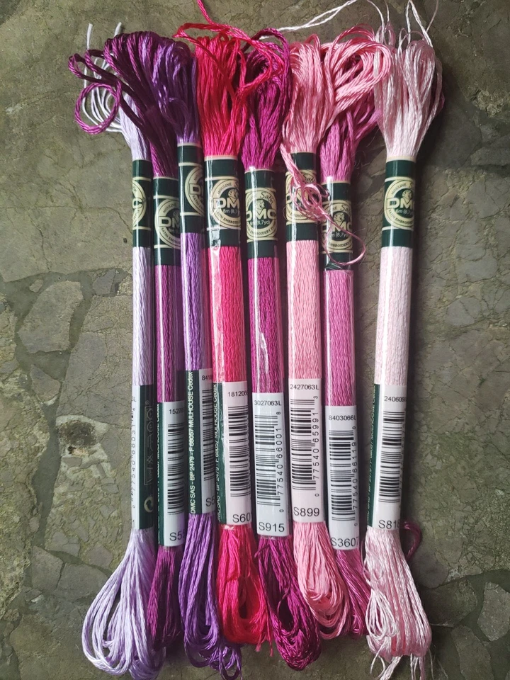 DMC Mouline Satin Floss - Set of 8 - Brand New Set E - Image 1 of 1