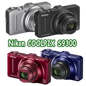 Nikon COOLPIX S9300 16.0MP 18x Compact Digital Camera Black Blue Red Silver - Picture 1 of 17
