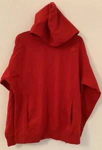 NWT Converse Men Pullover Hoodie Jersey University Red Knit Men’s Sz M Pockets - Picture 1 of 12