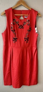 Cynthia Rowley Womens Dress Size XL Red Rhinestone Spandex New With Tags - Picture 1 of 8