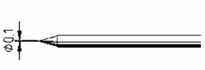 ERSA ERSADUR Lötspitze für Minor S gerade bleistiftspitz 0,1 mm 0042BD - Bild 1 von 2