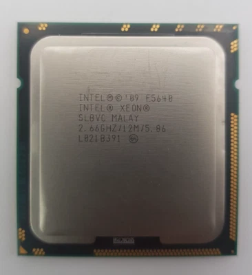 LOT OF 2 INTEL XEON E5640 2.66GHZ 12MB SLBVC LGA1366 CPU (OFFERS WELCOME) - Image 1 of 2