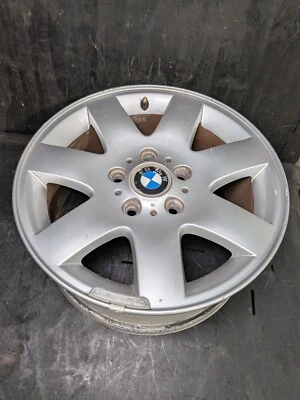 99-06 BMW 325I E46 WHEEL FACTORY RIM 16" X 7" 7 SPOKE ALLOY CAP STYLE 45 OEM - Image 1 of 4