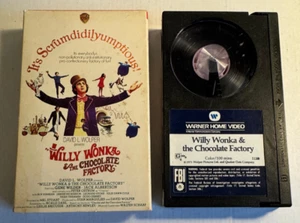 Willy Wonka and the Chocolate Factory Betamax Beta 1986 Tape Sleeve Gene Wilder - Imagen 1 de 14