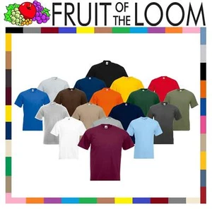 Fruit Of The Loom T Shirt T Shirts Short Sleeve 100% Cotton ! Plain Men/Women - Picture 1 of 34