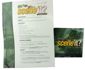 Harry Potter Scene It 2nd Edition Replacement Pieces DVD & Manual Only FREE SHIP - Picture 1 of 6
