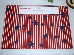 Stars & Stripes Patriotic Fabric Placemats Set of 4 - American 13x19 - New - Picture 1 of 4