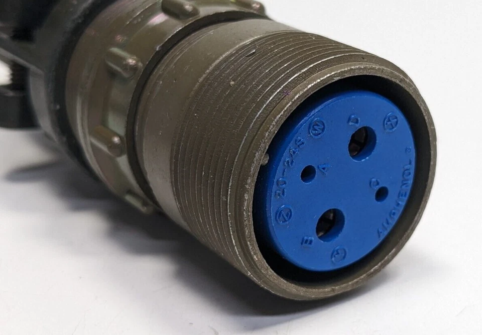 NOS AMPHENOL Mil-Spec CIRCULAR CONNECTOR PLUG PARTS - SHELL SIZE 24, 4 POSITION - Image 1 of 1