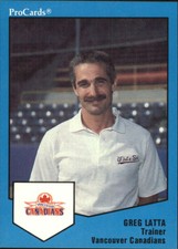 1989 Vancouver Canadians ProCards #574 Greg Latta TR