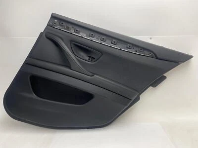 Panel de moldura de puerta de pasajero trasero derecho cuero negro para BMW 528I 2011-2016 Foto 1 de 4