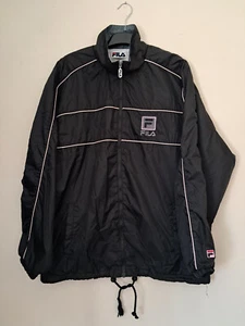 Fila Winbreaker Womens Large Black - Picture 1 of 8
