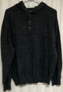 Weatherproof Vintage Men's Gray 1/4 Button Up Pullover Hoodie.    2946 - Picture 1 of 3