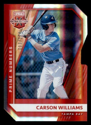 2021 Elite Extra Edition Die Cut #28 Carson Williams/174 (ref 235909) - Image 1 of 2