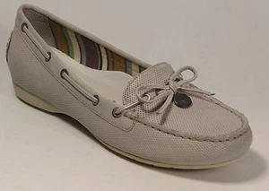 TAMARIS Schuhe Mokassin Ballerinas Grau echt Leder Wechselfußbett NEU - Bild 1 von 5