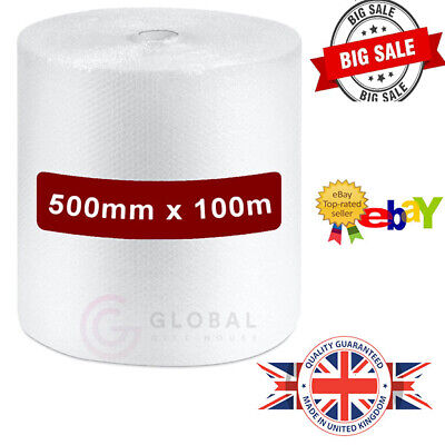 * SALE * Long Roll Of 100 Meters Long Cushioning Quality Bubbles 500mm X 100m • 12.34£