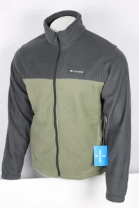 Columbia Men's Mount Grant Fleece Full Zip Jacket Two Tone Gray Green 399 - Picture 1 of 5