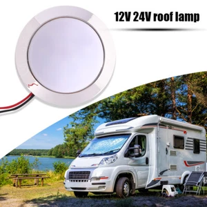 12V Auto Dome Leselampe 18W 24 SMT LED Panel RV Deckenleuchte IP65 Wasserdicht - Bild 1 von 18