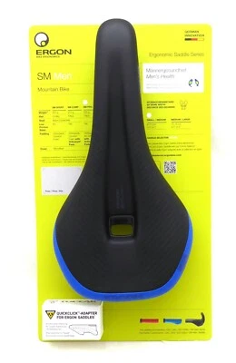 Ergon SM Pro Mens Saddle, Small/Medium, Midnight Blue - Image 1 of 2