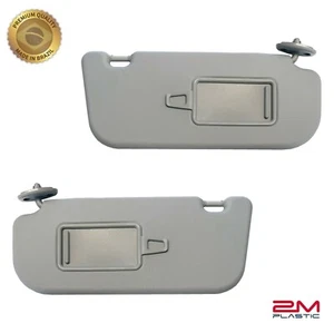 Sun Visor For Kia SOUL Gray 2014 - 2019 - Pair Without Sunroof  - OE Quality - Picture 1 of 3