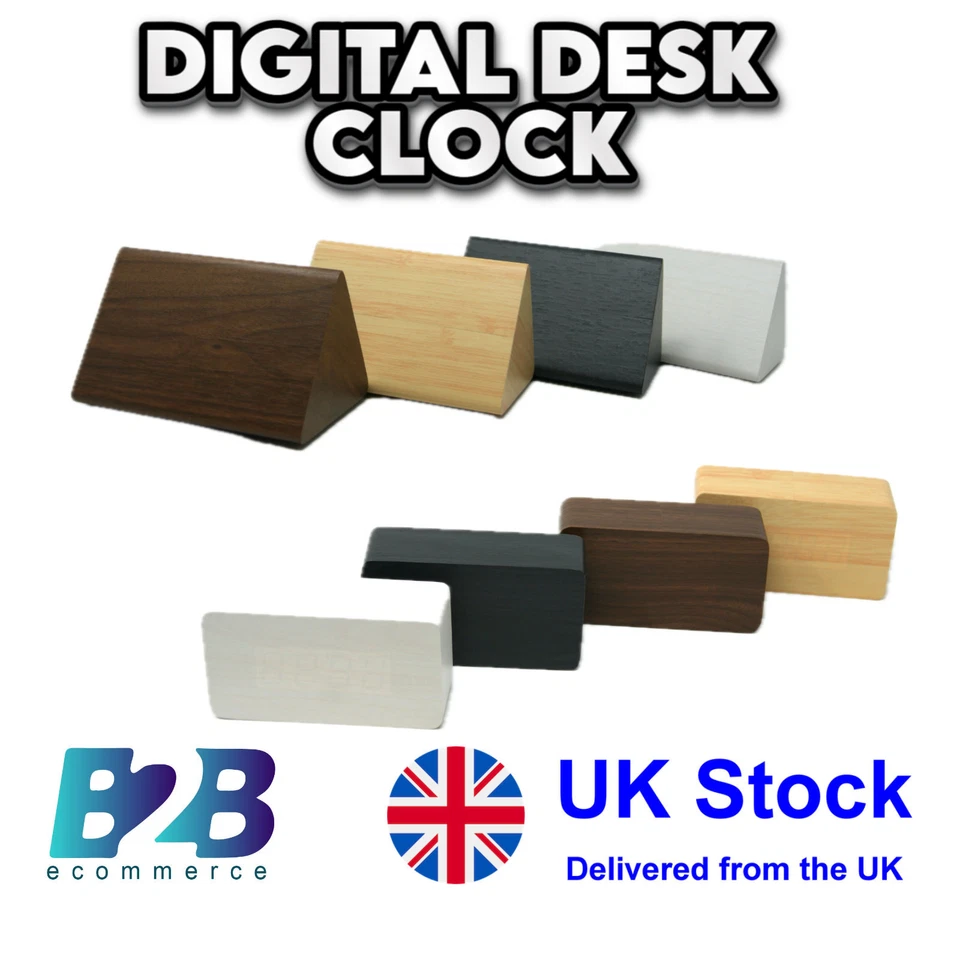 Digital Wooden Clock Smart Alarm Desk Clock - Image 1 of 1