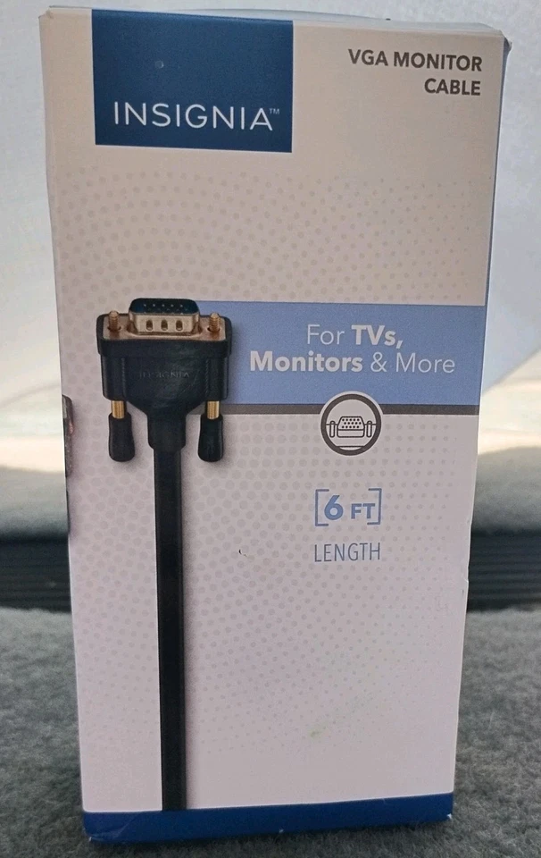 Insignia- 6' VGA Monitor Cable - Black - Image 1 of 4