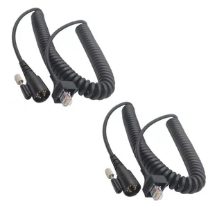 2PCS KMC-27 Microphone Cable For KENWOOD TK-690 TK-790 TK-890 TK-5710 TK-5810 - Bild 1 von 3