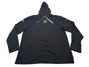 Camicia con cappuccio uomo Nike 2021 NFL Las Vegas Raiders Sideline LS edizione squadra LG - Foto 1 di 11