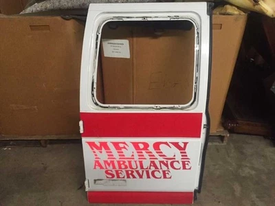 1992-2007 FORD E150 E250 E350 WHITE REAR BACK LEFT DOOR SHELL W/ WINDOW - Image 1 of 4