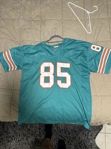 CUSTOM UNSIGNED MARK DUPER TEAL JERSEY XXL Miami Dolphins - Picture 1 of 3