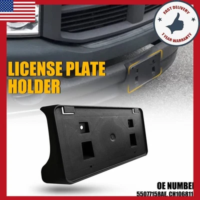 Soporte de marco para placa de matrícula delantera Fit Dodge 1500 Ram 2500 3500 04-08 Foto 1 de 4