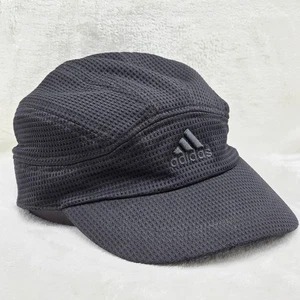 Adidas ClimaCool Hat Cap Adjustable Black Mesh Military Cadet Golf Running Mens - Picture 1 of 9