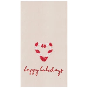 Candy Cane Holidays Embroidered Flour Sack Kitchen Towel - Picture 1 of 1