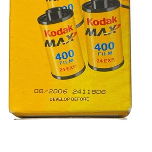Kodak Max Versatility 8 Rolls 192 Exposures 400 Speed Color Film Exp 08/2006 NIB - Picture 1 of 3