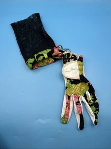 Vera Bradley Golfhandschuh in Botanical Print mit Netz Clip-In Tasche Linkshand L - Bild 1 von 7