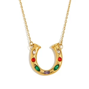 Amazing U Shaped Horsehsow necklace Crafted from Quality Materials and Alloys - Picture 1 of 14