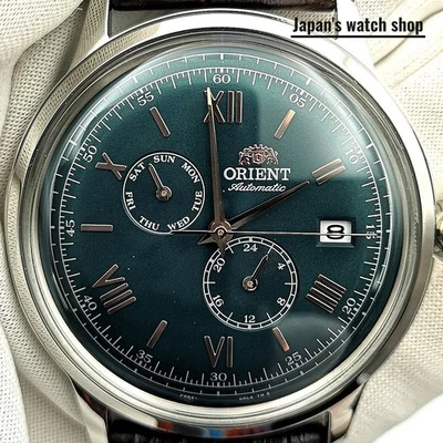 Reloj Hombre ORIENT Bambino Automático Mecánico RN-AK0703E Verde Nuevo en Caja Foto 1 de 4