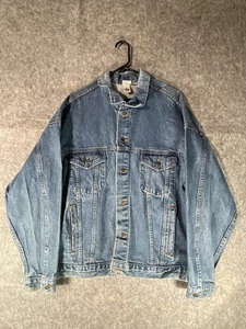 Chaqueta de Camionero Vintage Años 90 Hecha en EE. UU. Eagle Denim XL Motocicleta - Imagen 1 de 6